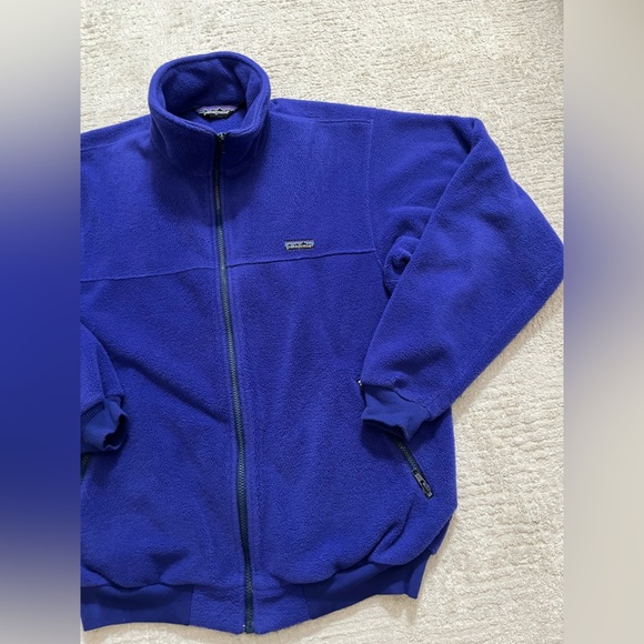 Vintage Patagonia Made in USA Fleece Bomber fit Full Zip Jacket - Picture 5 of 10